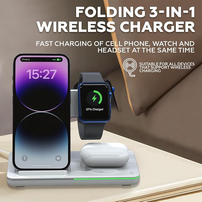 3 in 1 Wireless Charging Station