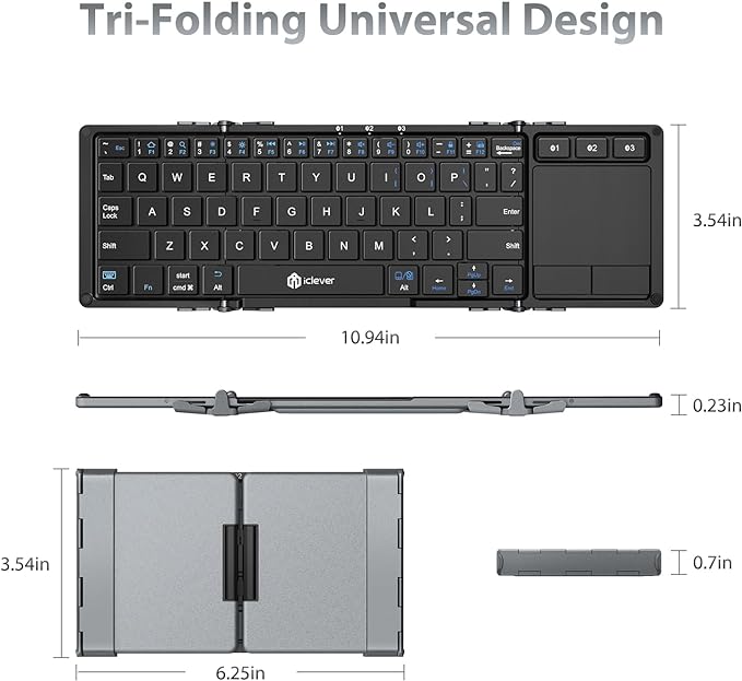 IClever Folding Wireless Keyboard