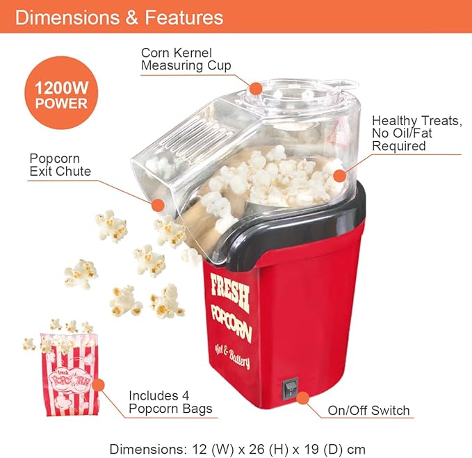 Hot Air Popcorn Maker