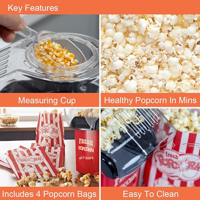 Hot Air Popcorn Maker